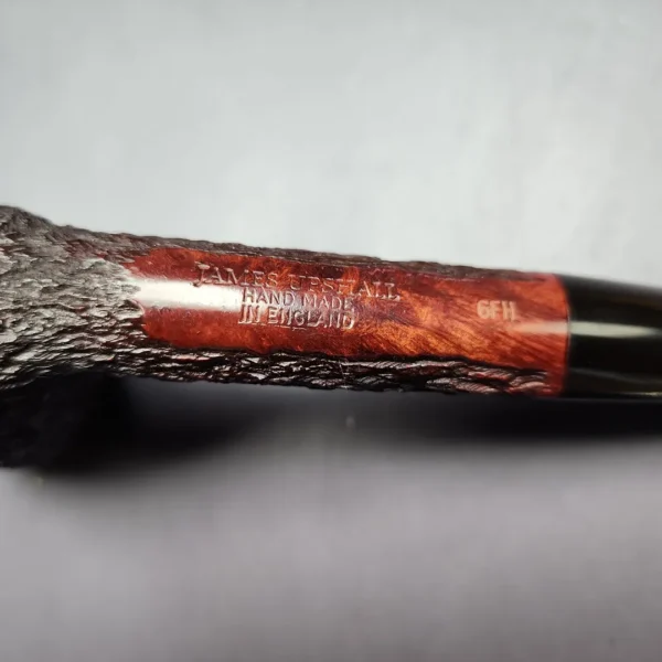 James Upshall Bark Group 6 Partially Rusticated Cutty Estate Briar Pipe, Unsmoked - Image 8