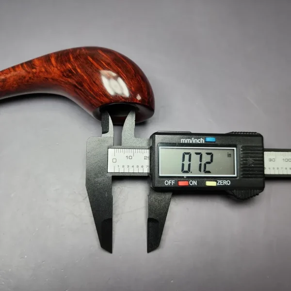 HS Studio Smooth "Gert Holbek" Polonius Horn Estate Briar Pipe, Unsmoked - Image 8