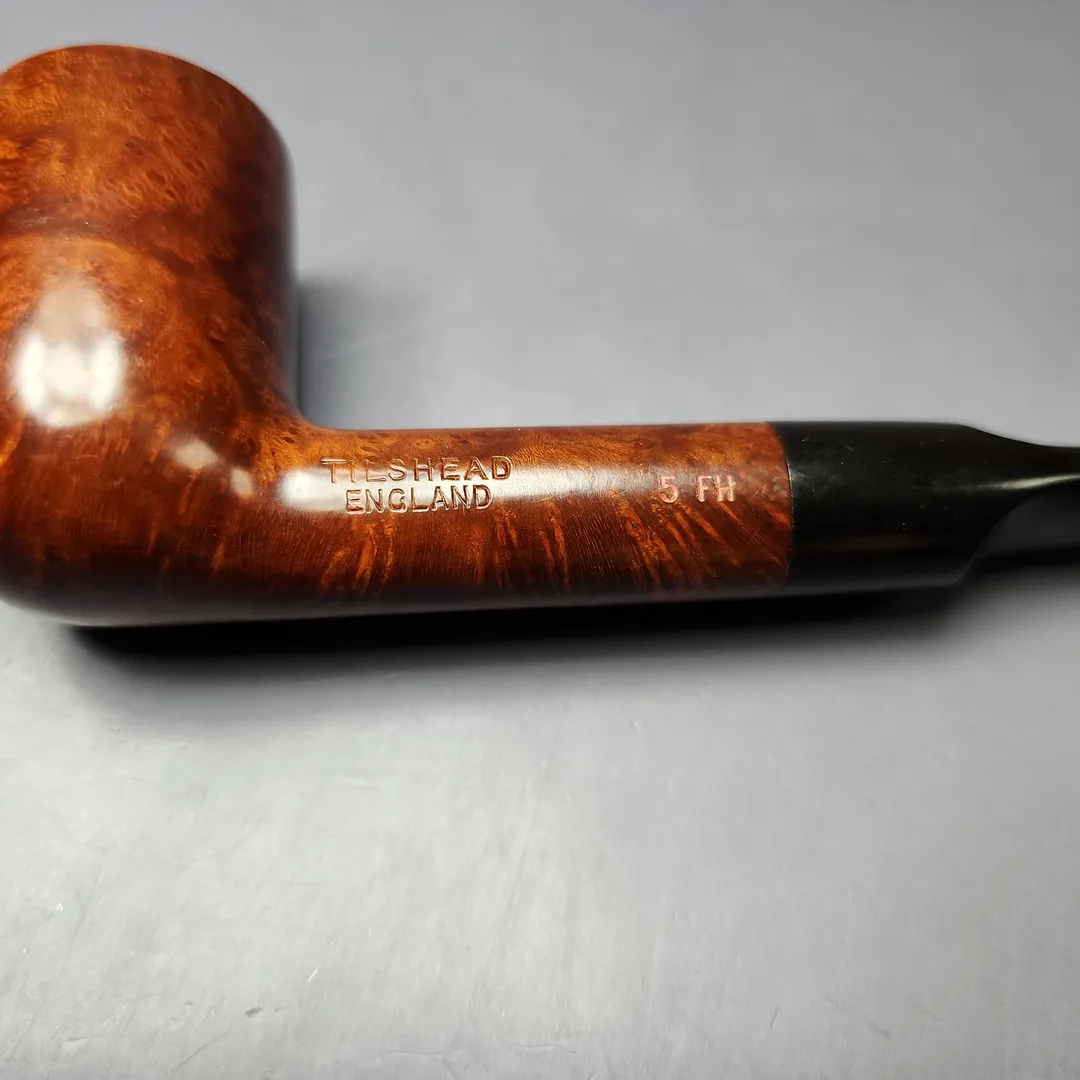 James Upshall Tilshead 6FH Handmade Rusticated Estate Briar Pipe, Unsmoked - Image 8
