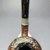 Ser Jacopo 2000 Millennium Pipe Sandblasted Calabash Estate Briar Pipe, Unsmoked - Image 8