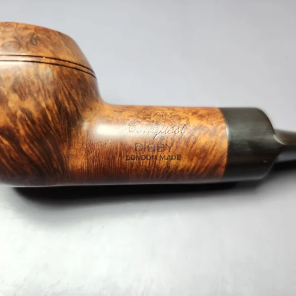 Digby by GBD Conquest 9566 Smooth Rhodesian Estate Briar Pipe, English Estates - Image 8