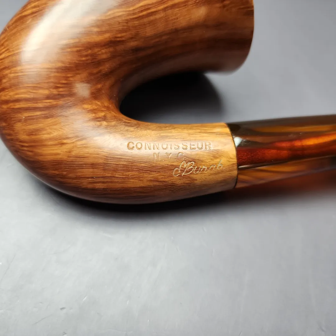 Ed Burak Connoisseur Smooth Bell Calabash Estate Briar Pipe, American Estates - Image 8