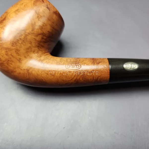 GBD Century Restlite 8 Smooth Bent Billiard Estate Briar Pipe, English Estates - Image 8