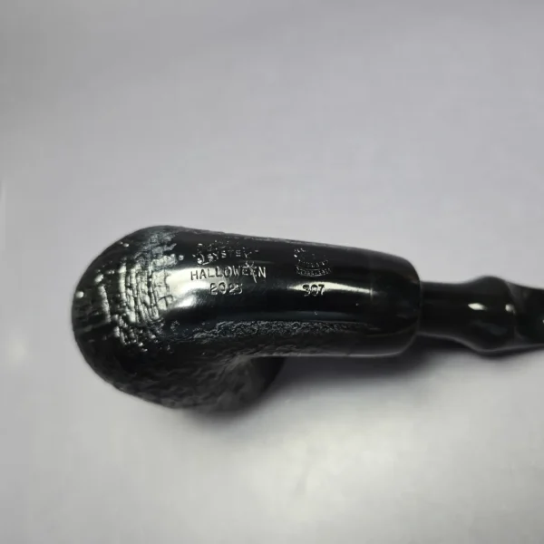 Peterson 2025 Halloween Pipe 307 Sandblasted Bent Billiard Briar Pipe, P-Lip, New - Image 8