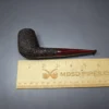 Walt Cannoy 10th Anniversary Cardinal House Munn Rusticated Billiard Handmade Briar Pipe, New - Image 8