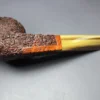 Walt Cannoy 10th Anniversary Cardinal House Munn Rusticated Bulldog Handmade Briar Pipe, New - Image 8