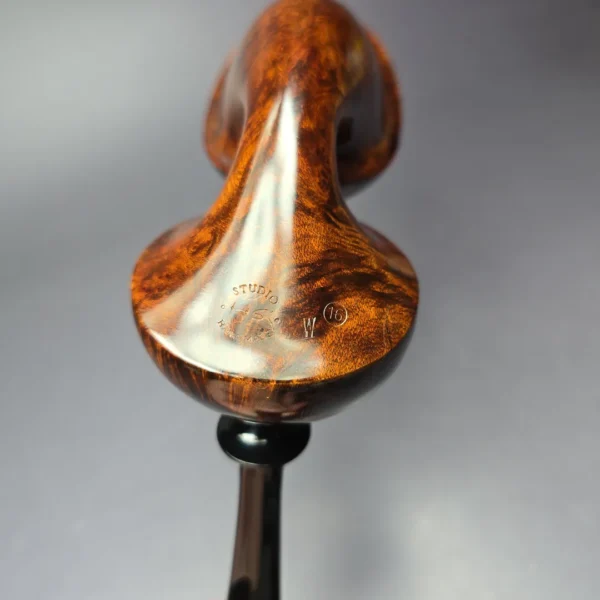 HS Studio XL Smooth Asymmetric Freehand Estate Briar Pipe, Unsmoked - Image 8