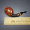 Poul Winslow E Partially Rusticated Blowfish Estate Briar Pipe,  Unsmoked, 9mm - Image 8