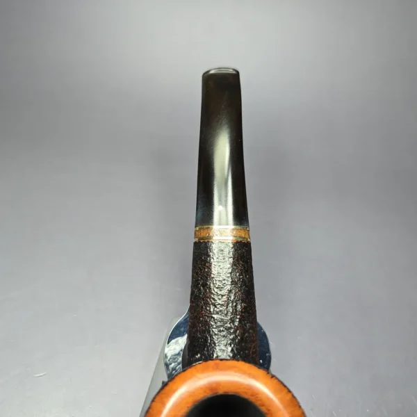 Savinelli Punto Oro Mister G 316 KS Sandblasted Pot Estate Briar Pipe, Italian Estates 6mm - Image 8