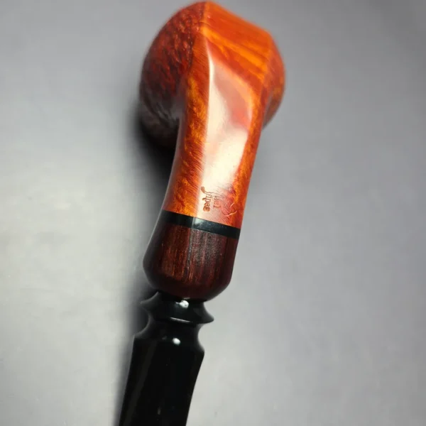 Paul Becker Partially Sandblasted Blowfish Estate Briar Pipe, German Estates, 9mm - Image 8