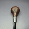HS Studio Sandblasted Prince w/ Silver Estate Briar Pipe, Unsmoked - Image 8