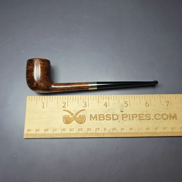 Bruno Nuttens Mini Bing B3 Smooth Billiard w/ Silver Estate Briar Pipe, Unsmoked - Image 8