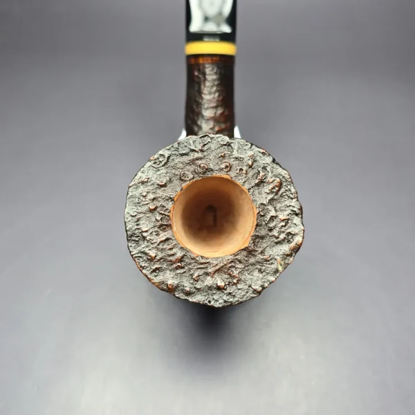 Mike Butera Antique 51G, Group 4 Sandblasted Dublin Briar Pipe, Unsmoked - Image 8