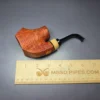 SU Pipes Sandblasted "Fuji" Volcano w/ Boxwood Handmade Briar Pipe, New - Image 10