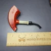 SU Pipes Smooth Pickaxe w/ Oxhorn Handmade Briar Pipe, New - Image 9