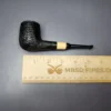 MBSD Briars by Piero Vitale Black Rusticated Billiard w/ Olivewood Briar Pipe, New - Image 9
