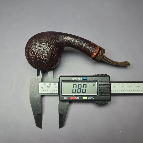 Papa Bear’s Pipes by Tim Beaumont Sandblasted Apple Handmade Briar Pipe, New - Image 9