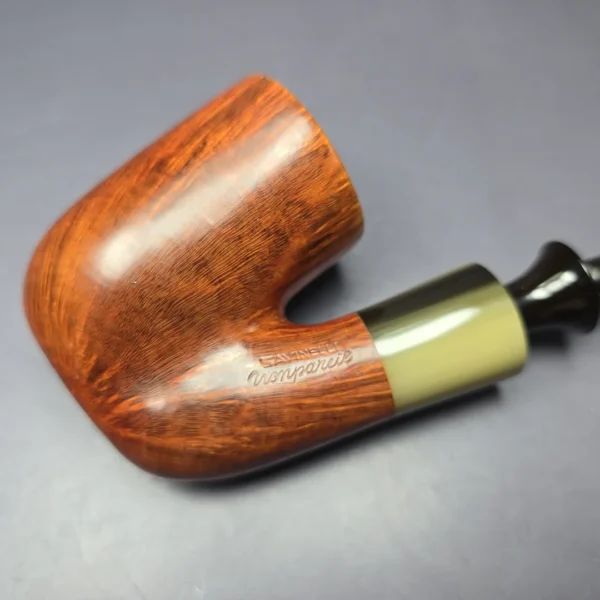 Savinelli Nonpareil 9604 Smooth Oom Paul w/ Horn Estate Briar Pipe, Unsmoked - Image 9