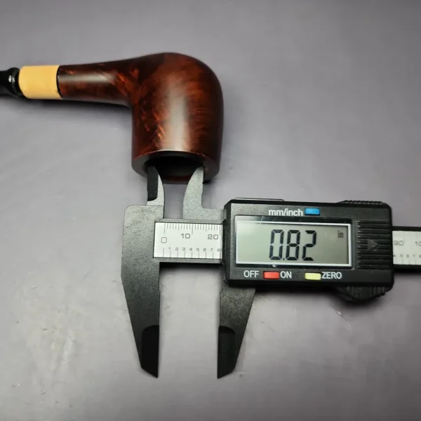 MBSD Briars by Piero Vitale Sienna Contrast Smooth Billiard w/ Boxwood Briar Pipe, New - Image 9