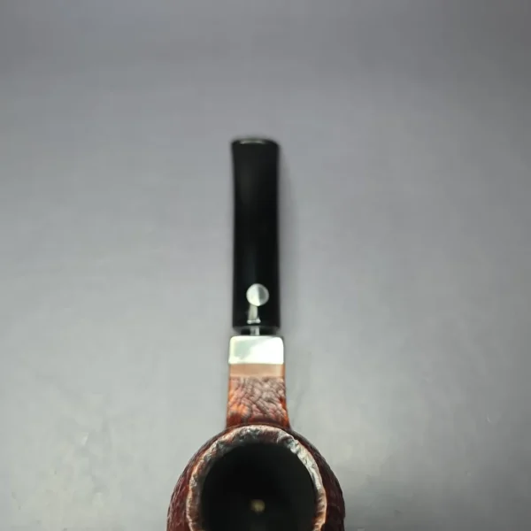 Mastro de Paja 2012 Sandblasted Apple w/ Silver Estate Briar Pipe, Italian Estates - Image 9