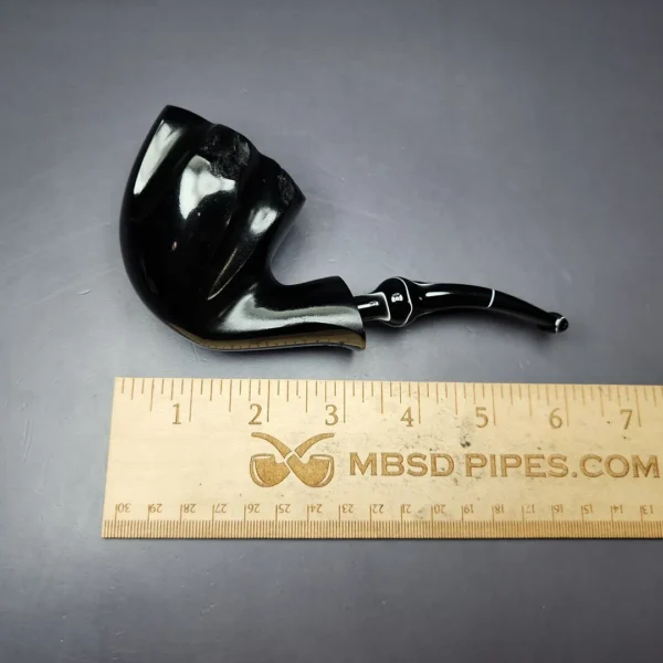 Nording Black Smooth Freehand Estate Briar Pipe, Unsmoked - Image 9