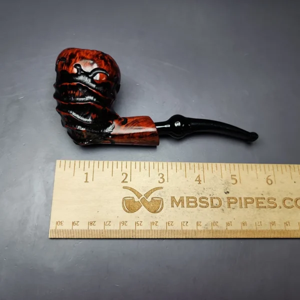 Nording Abstract Partially Rusticated Freehand Estate Briar Pipe, Unsmoked - Image 9
