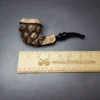Nording Spruce Matte Partially Rusticated Freehand Estate Briar Pipe, Unsmoked - Image 9