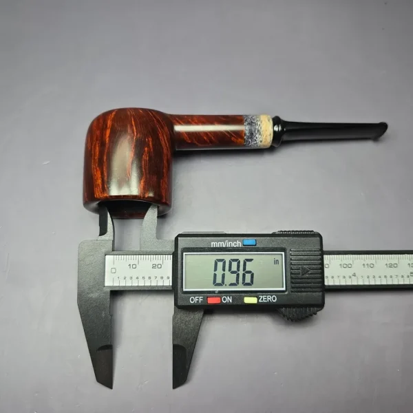 J Mouton Smooth Opera w/ Fossilized Whale Spine Handmade Briar Pipe, New - Image 9