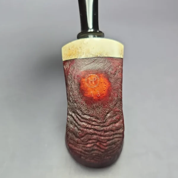 Dirk Heinemann Sandblasted Dublin w/ Fossilized Whale Estate Briar Pipe, Unsmoked - Image 9