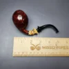 HS Studio Smooth Tomato w/ Bamboo & Boxwood Estate Briar Pipe, Unsmoked - Image 9