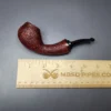 HS Studio Sandblasted Brandy w/ Reverse Calabash Estate Briar Pipe, Unsmoked - Image 9