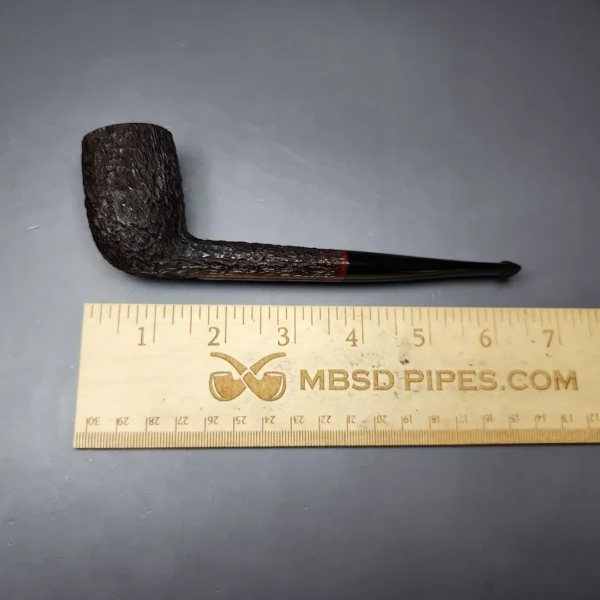 James Upshall Bark Group 6 Partially Rusticated Cutty Estate Briar Pipe, Unsmoked - Image 9