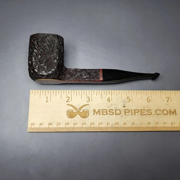 James Upshall Bark Group 6 Partially Rusticated Panel Estate Briar Pipe, Unsmoked - Image 9