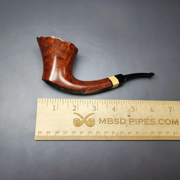 HS Studio Wide Shank Dublin w/ Boxwood Estate Briar Pipe, Unsmoked - Image 9