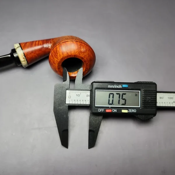 Sebastian Heck Partially Sandblasted Rhodesian w/ Mammoth Estate Briar Pipe, Unsmoked - Image 9