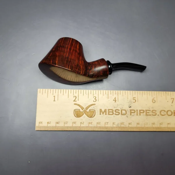 Sebastian Heck Smooth Volcano Sitter Handmade Briar Pipe, New - Image 9