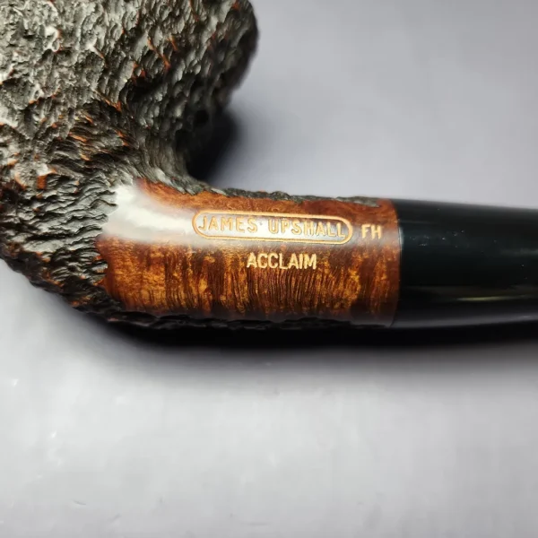 James Upshall Empire Acclaim Magnum Rusticated "LC" Estate Briar Pipe, Unsmoked - Image 9