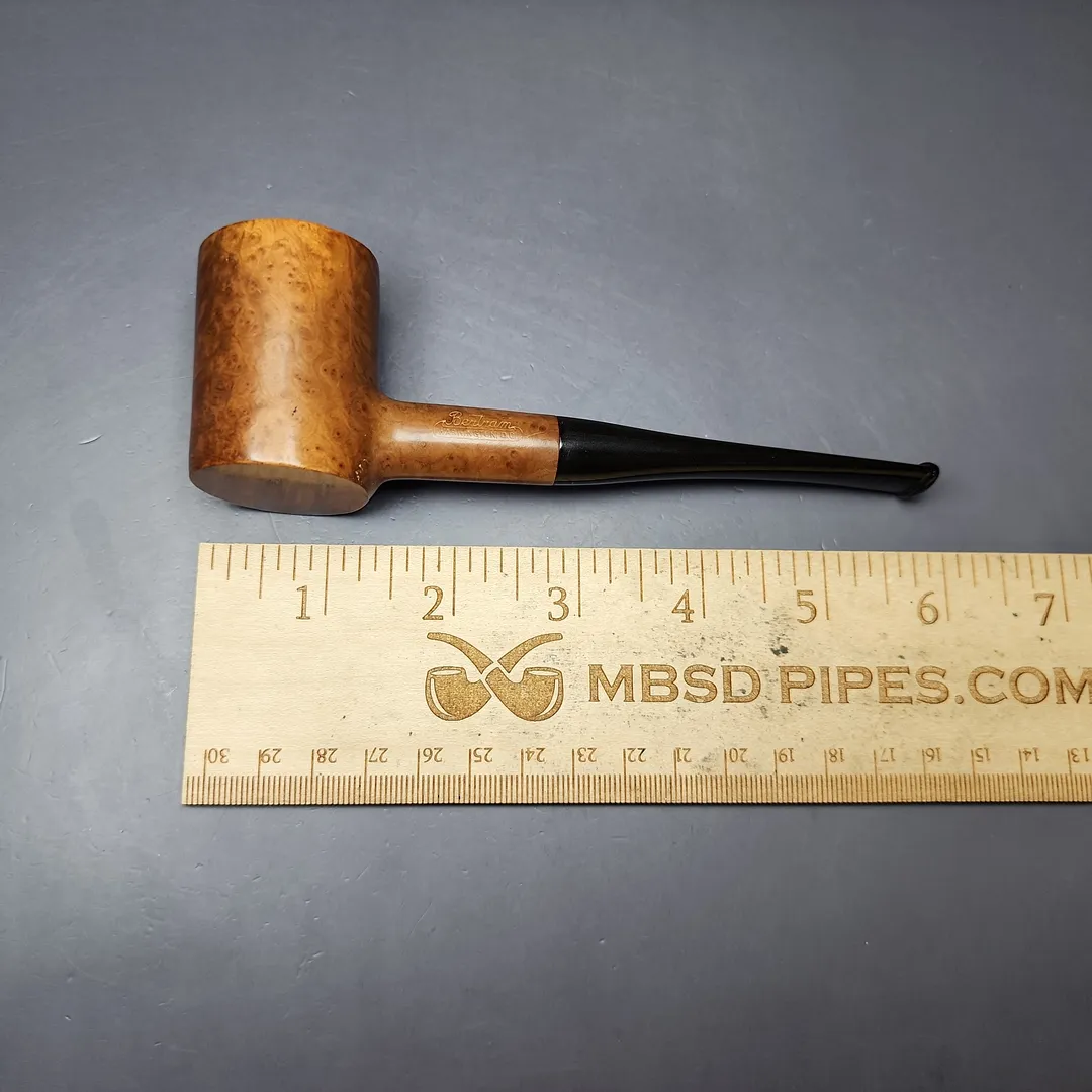 Bertram Washington Smooth Poker Estate Briar Pipe, American Estates - Image 9