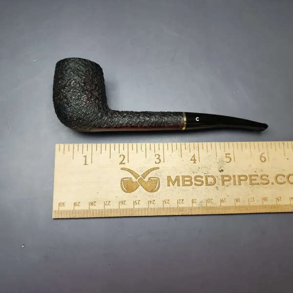 Comoy's Black Coral 83551 Rusticated Cutty Estate Briar Pipe, English Estates - Image 9
