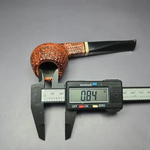 Jirsa Rusticated Bulldog Estate Briar Pipe, Unsmoked, 9mm - Image 9