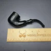 Peterson 2025 Halloween Pipe 301 Sandblasted Bent Pot Briar Pipe, P-Lip, New - Image 9