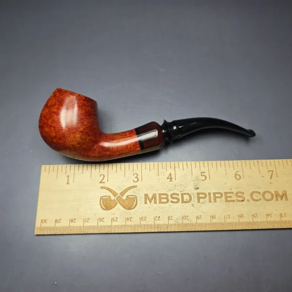 Paul Becker Partially Sandblasted Blowfish Estate Briar Pipe, German Estates, 9mm - Image 9
