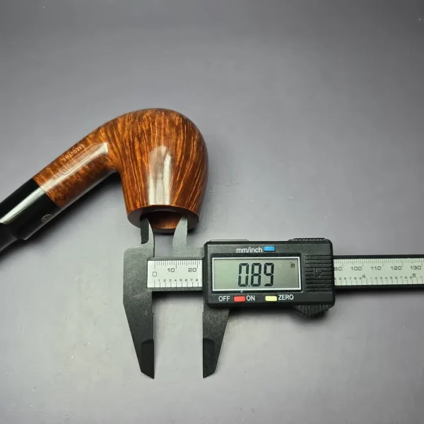 James Upshall Empire Executive Smooth Magnum Bent Billiard Estate Briar Pipe, Unsmoked - Image 9