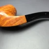 Castello Collection 3K Smooth Diamond Shank Bent Billiard Estate Briar Pipe, Unsmoked - Image 9