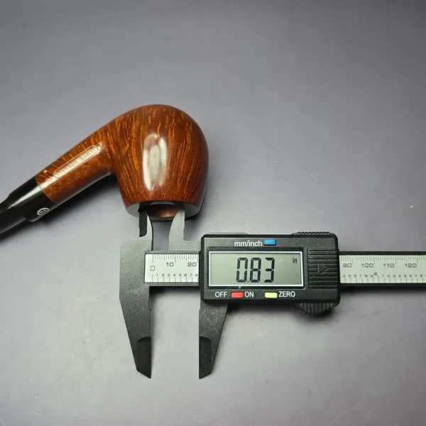 James Upshall Grade A Group 6 Smooth Bent Apple Estate Briar Pipe, Unsmoked - Image 9
