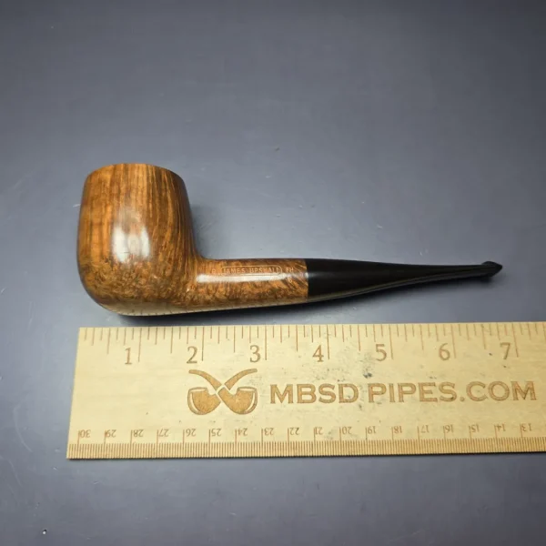 James Upshall B Grade Group 6 Smooth Billiard Estate Briar Pipe, Unsmoked - Image 9