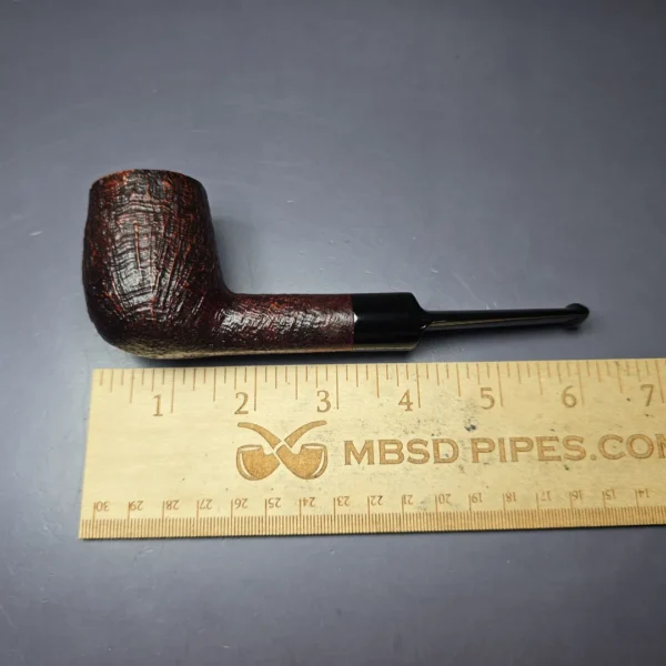 Ashton Pebble Grain LX Sandblasted Billiard Estate Briar Pipe, English Estates - Image 9