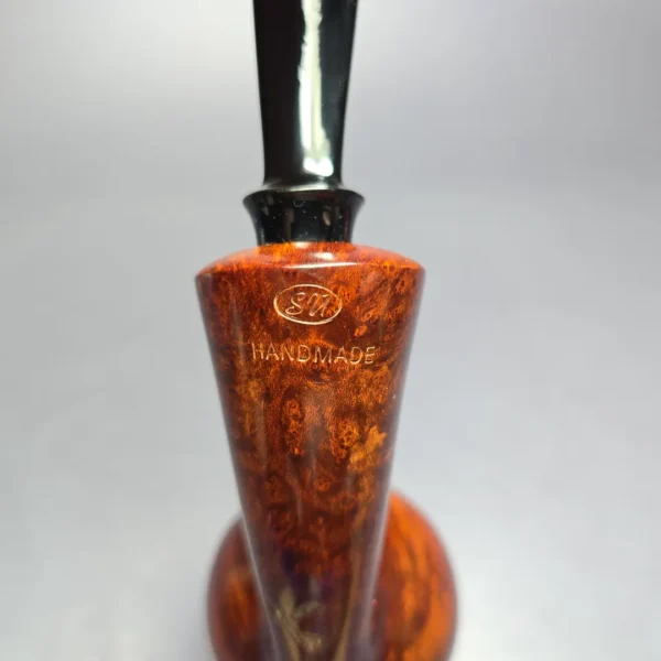 SU Pipes Large Smooth Brandy Handmade Briar Pipe, New - Image 8
