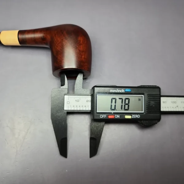 MBSD Briars by Piero Vitale Sienna Contrast Smooth Billiard w/ Olivewood Briar Pipe, New - Image 10