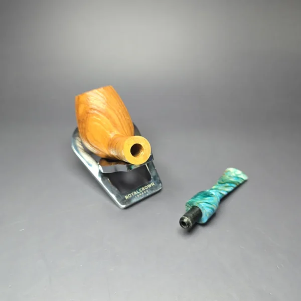 Papa Bear’s Pipes by Tim Beaumont Sandblasted Olivewood Brandy Handmade Pipe, New - Image 10